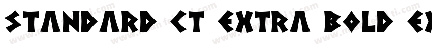 Standard CT Extra Bold Extended字体转换